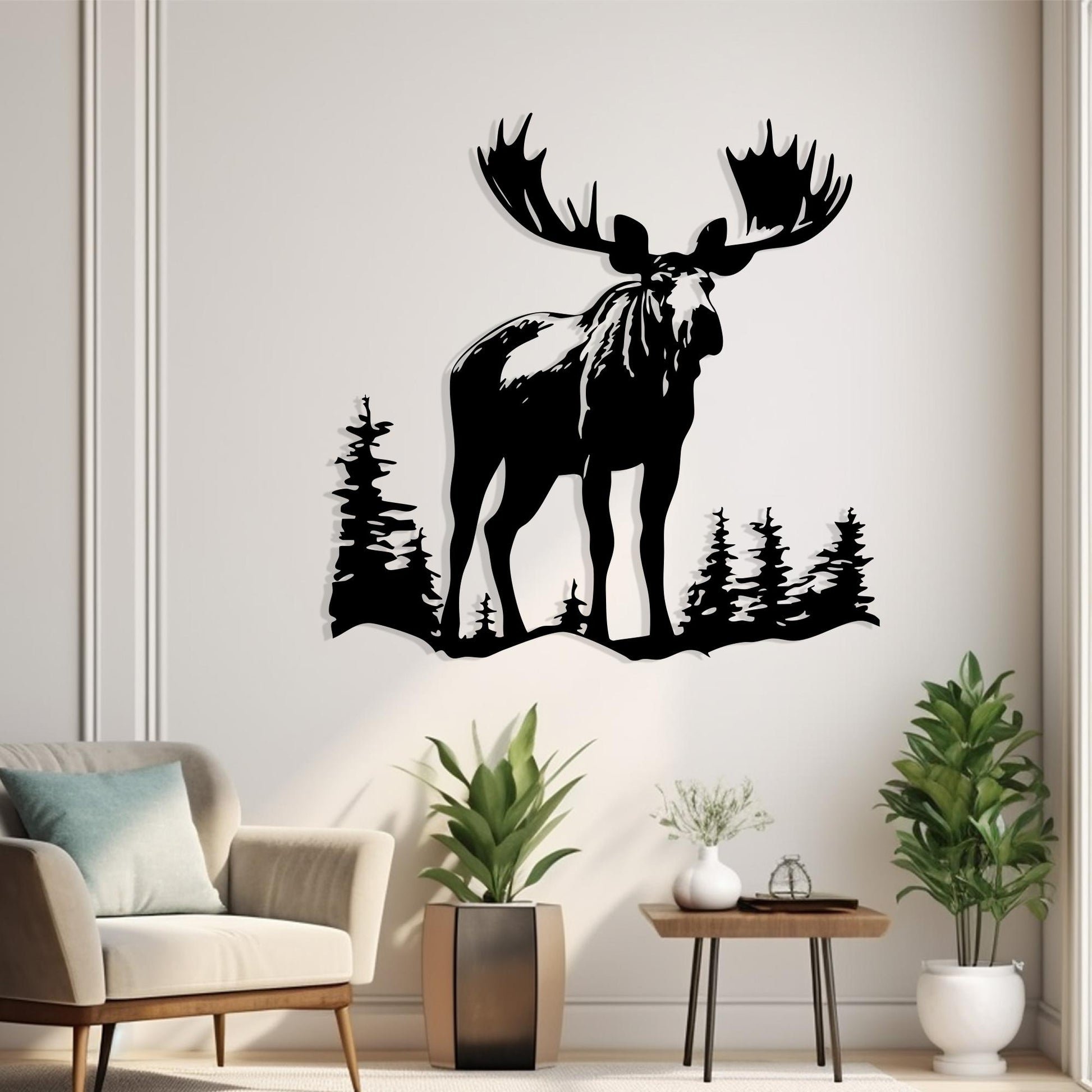 Moose Metal Wall Art colour options for the metal panel