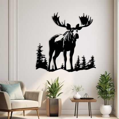 Moose Metal Wall Art colour options for the metal panel