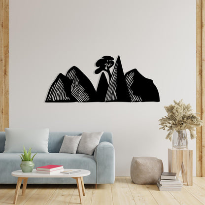 Mountain Metal Wall Art colour options for the metal panel