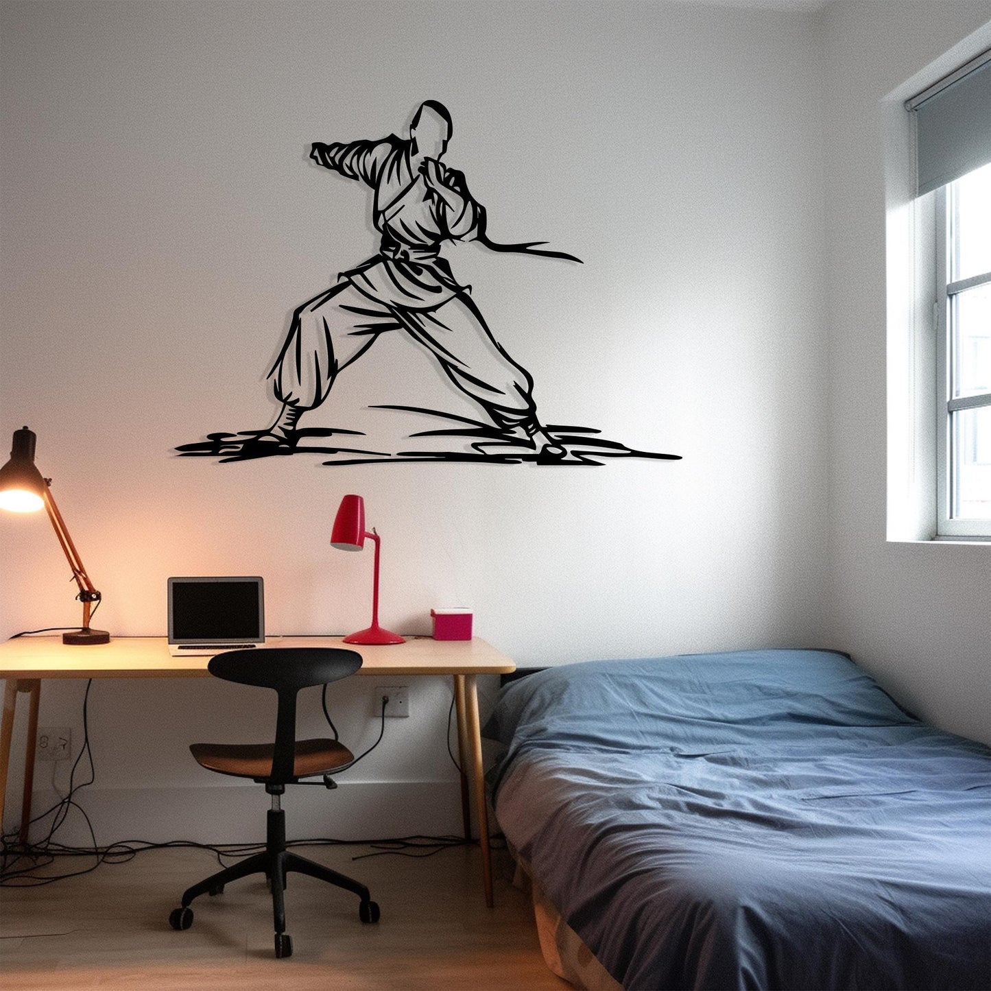 Karate Metal Wall Art, Dojo Gym Teen Room Decor, Unique Birthday Gift | Wallsignature
