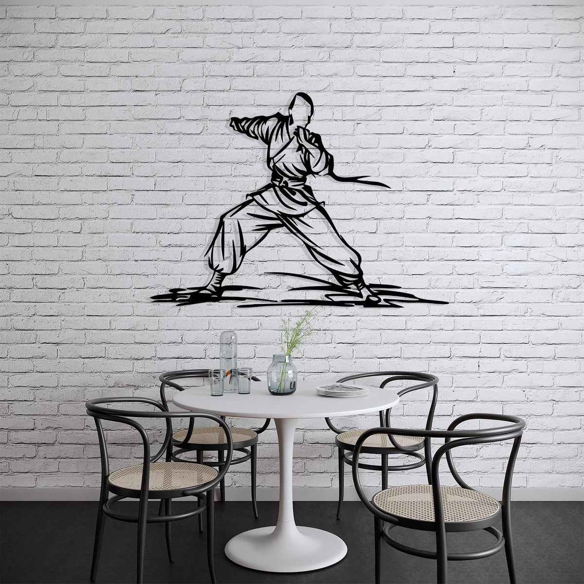 Karate Metal Wall Art colour options for the metal panel