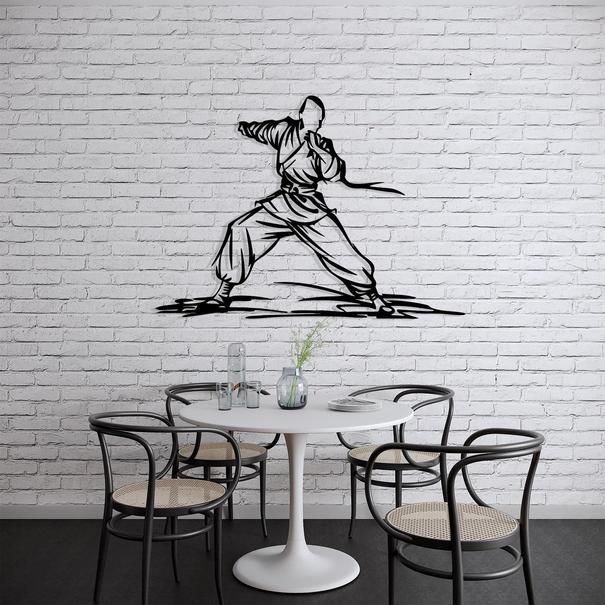 Karate Metal Wall Art colour options for the metal panel