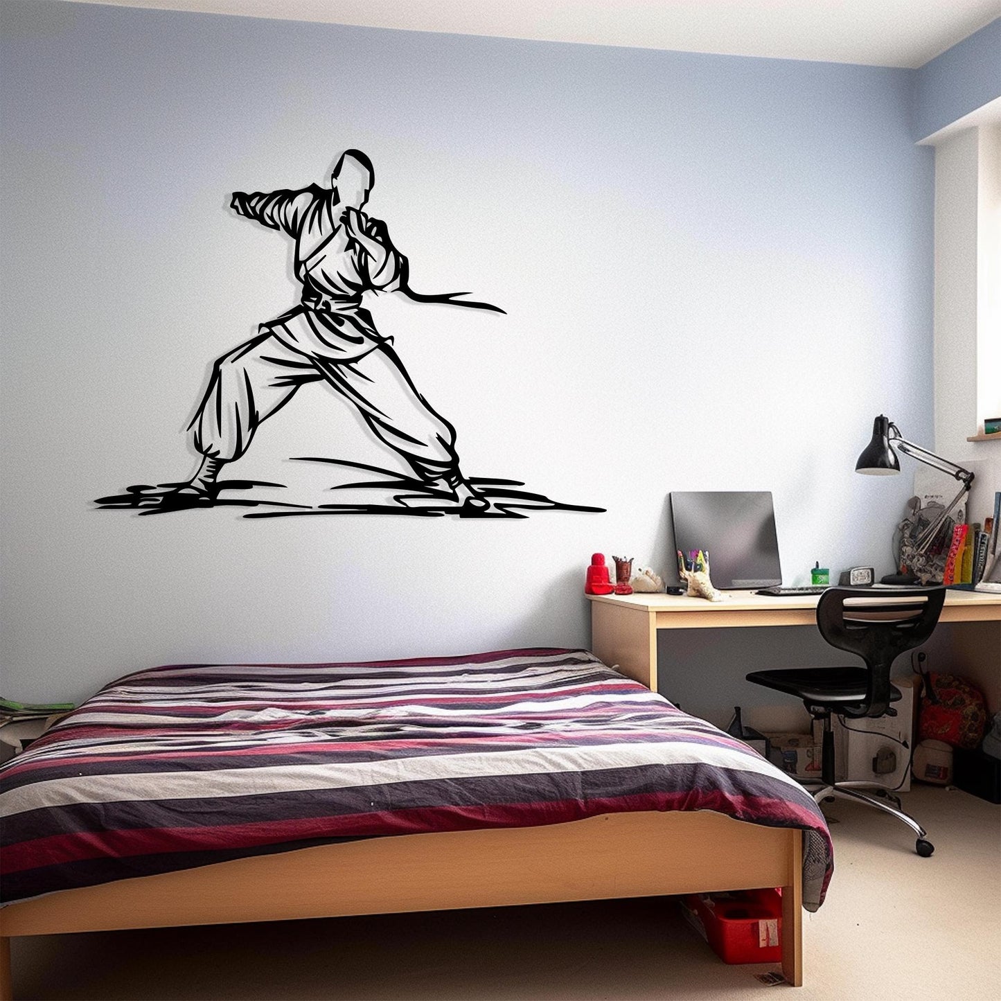 Karate Metal Wall Art, Dojo Gym Teen Room Decor, Unique Birthday Gift | Wallsignature