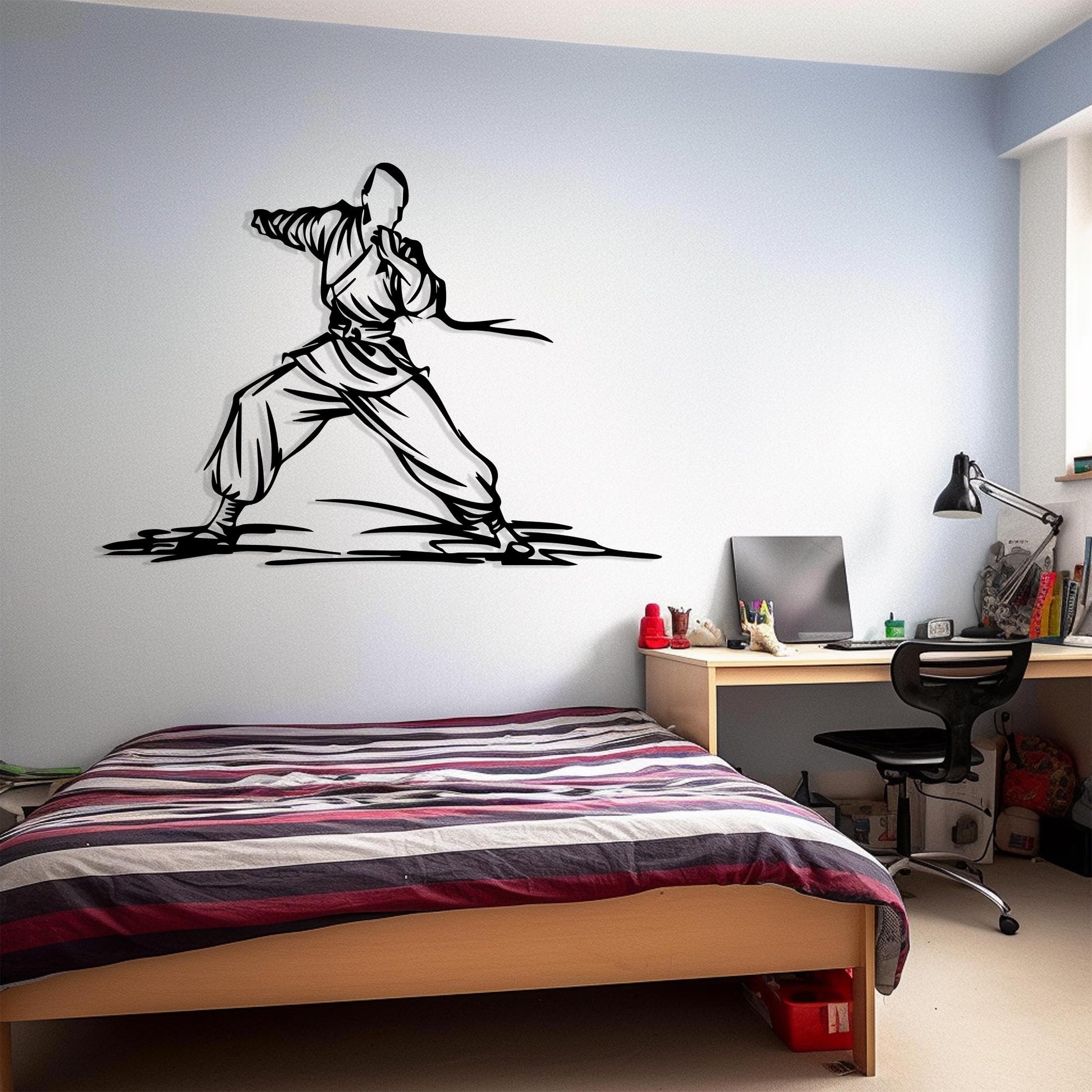Karate Metal Wall Art, Dojo Gym Teen Room Decor, Unique Birthday Gift | Wallsignature