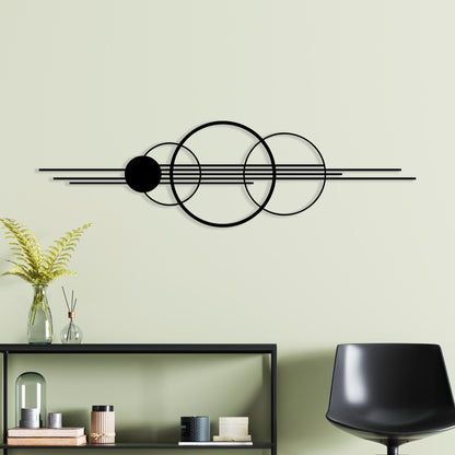 Geometric Metal Wall Art – laser-cut steel wall decor