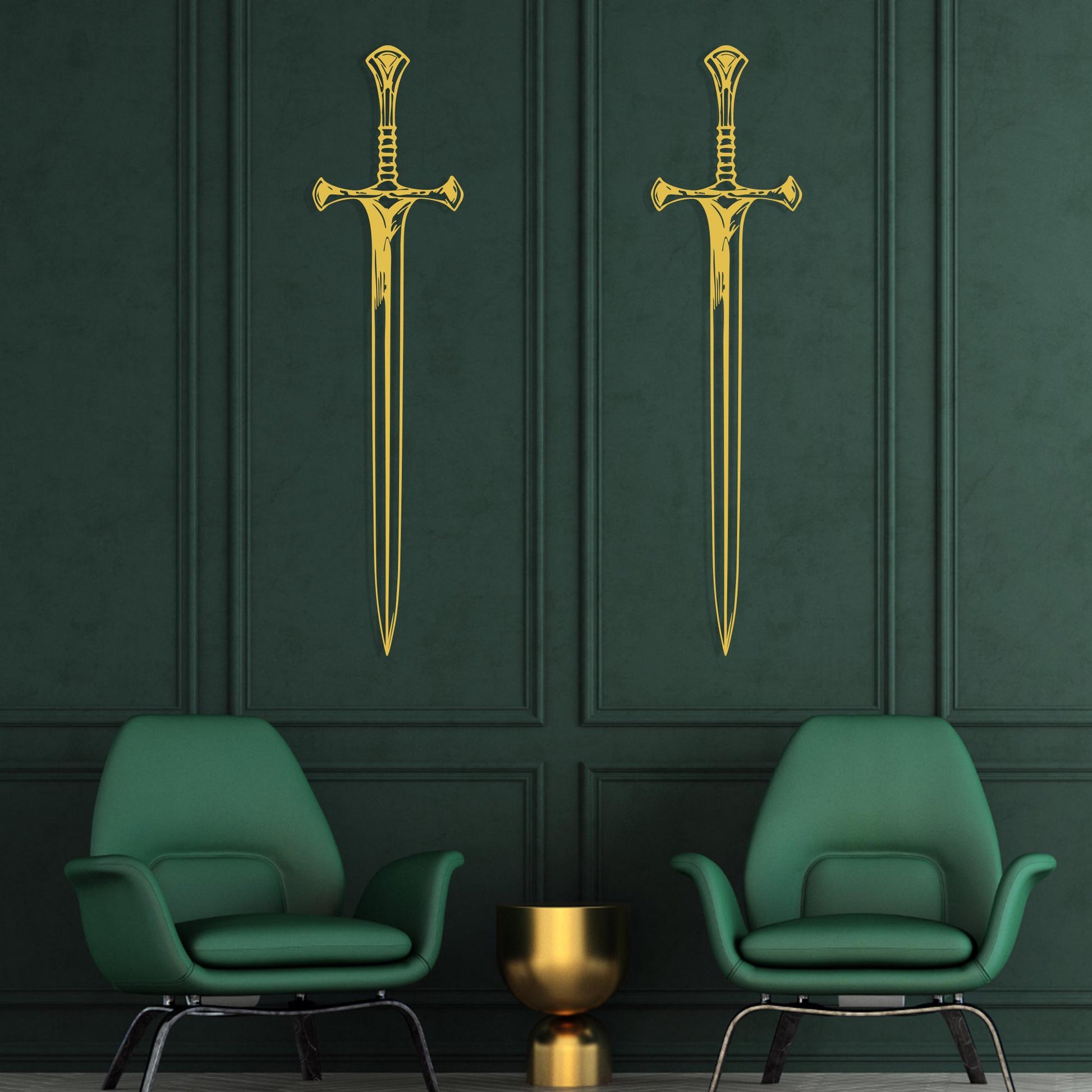 Large Metal Sword Wall Art | Medieval Fantasy Decor | Knight Weapon Sign | Man Cave Gift | Wallsignature
