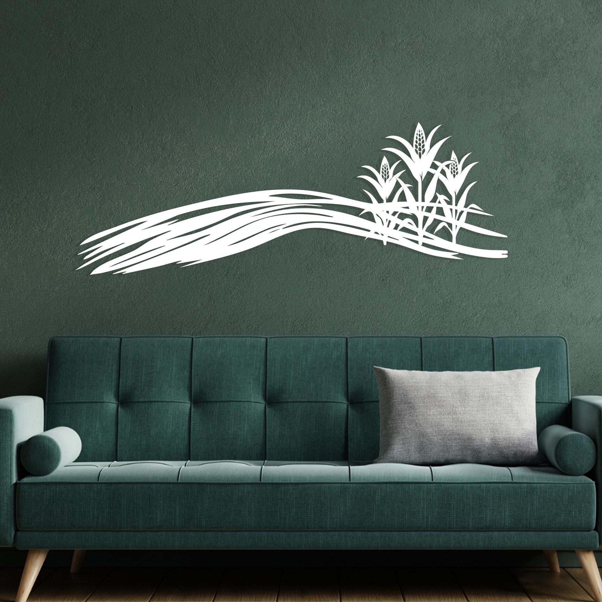 Cornfield Metal Wall Art for Farmhouse Kitchen Decor, Rustic Country Landscape Gift | Wallsignature