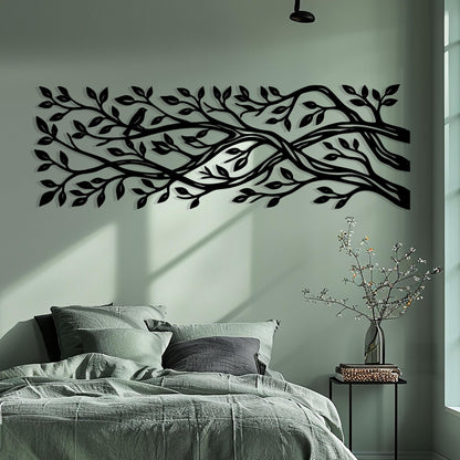 Metal Tree Branch Wall Art shown on a living room wall
