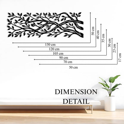 Metal Tree Branch Wall Art colour options for the metal panel