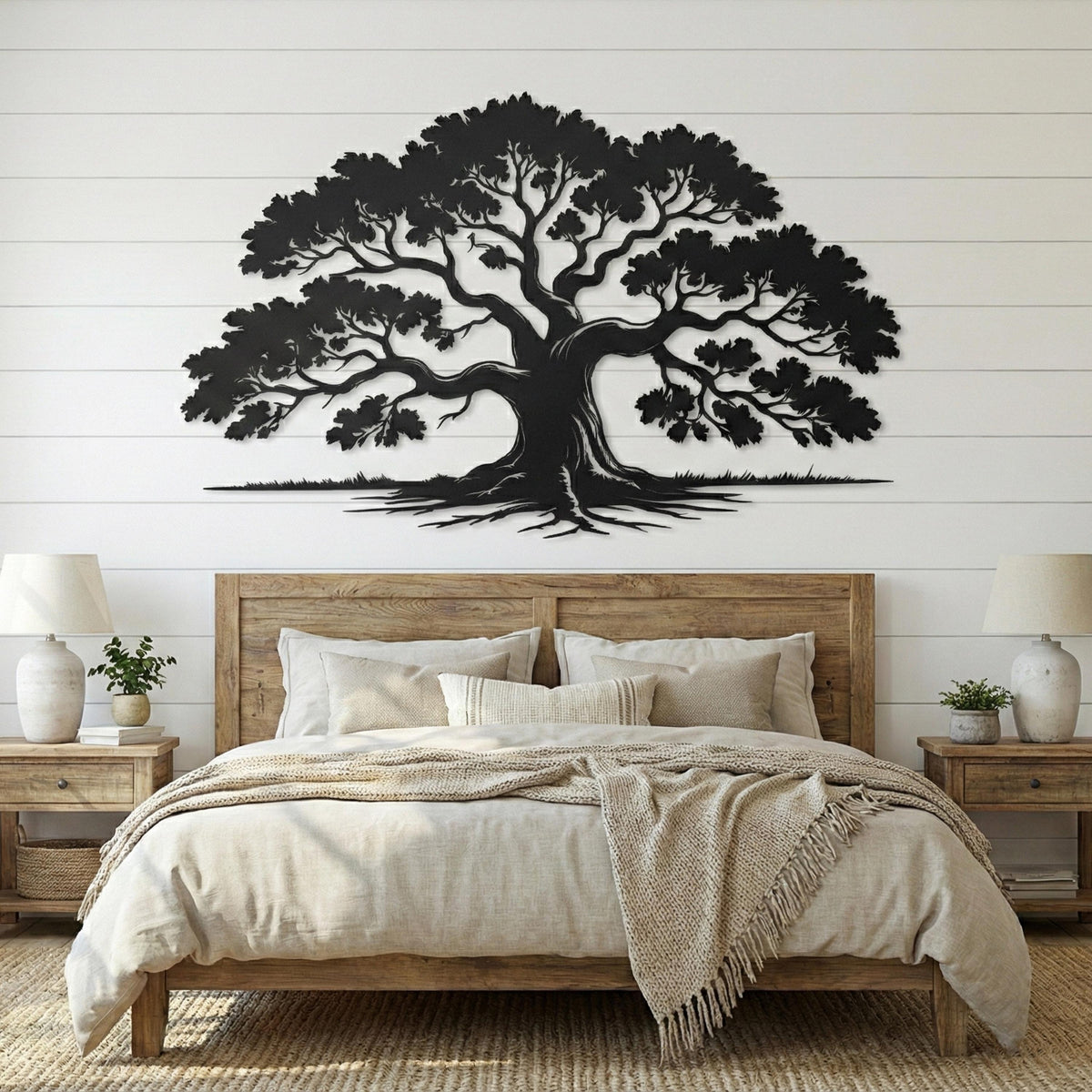 Metal Tree of Life Wall Art – laser-cut steel wall decor