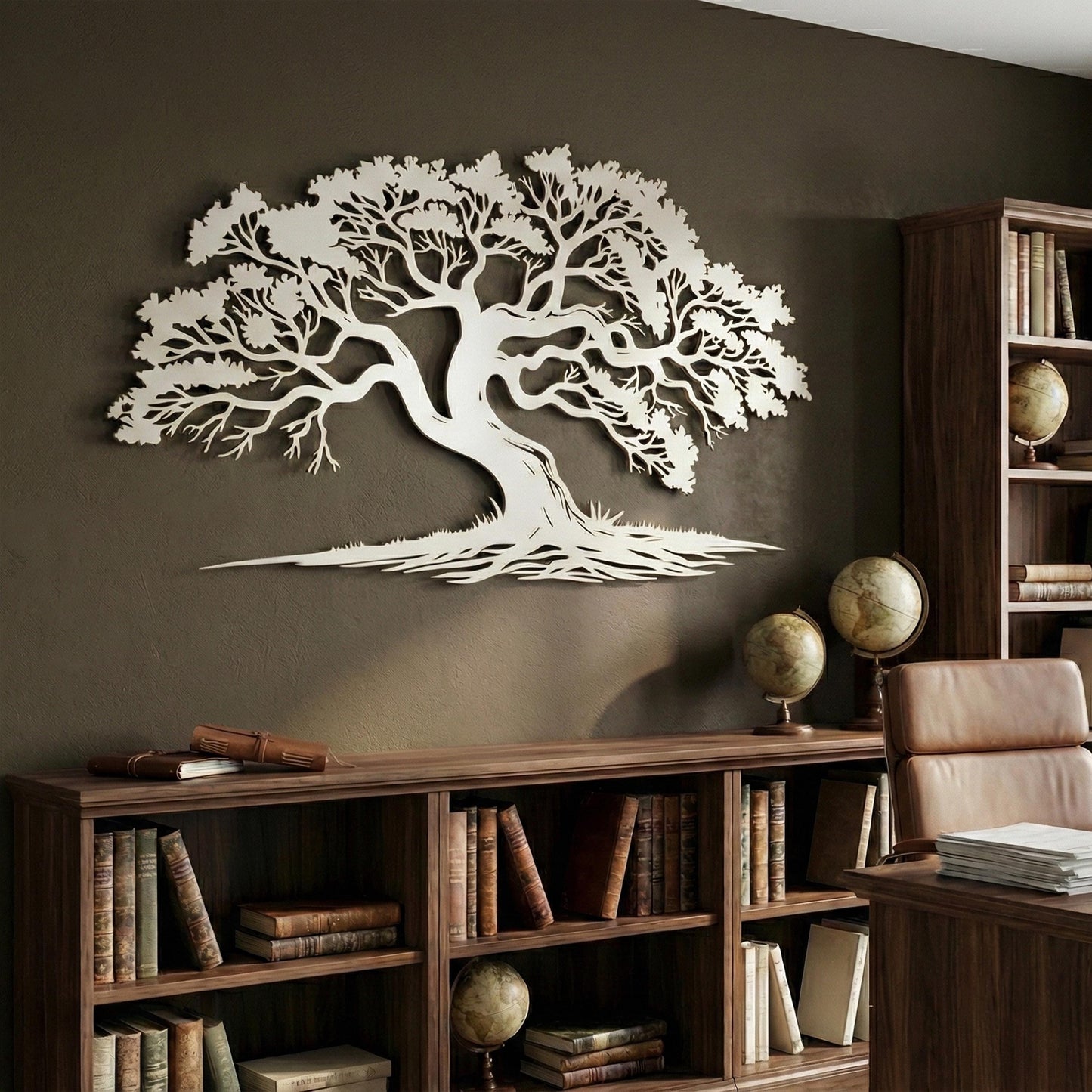 Metal Tree of Life Wall Art | Laser-Cut Oak Branch Decor | Wallsignature