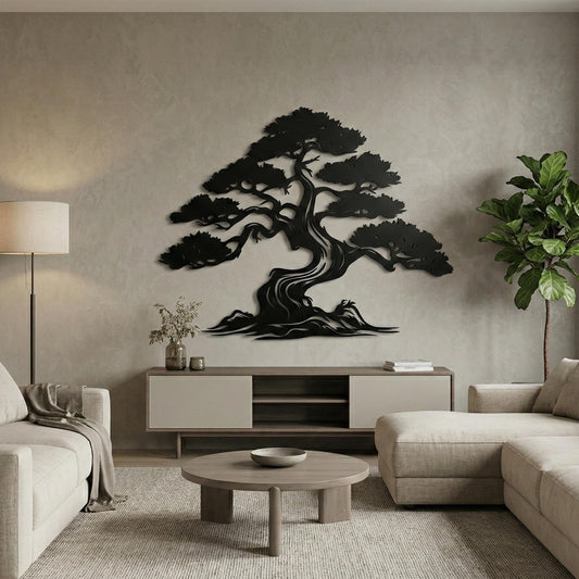 Metal Tree of Life Wall Art – laser-cut steel wall decor