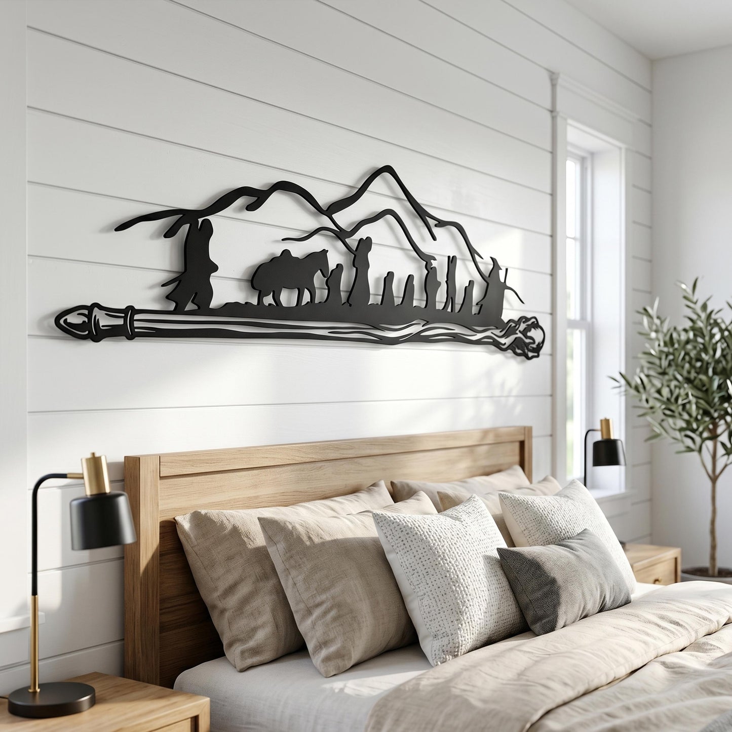 Adventurers Mountain Metal Wall Art bedroom interior styling