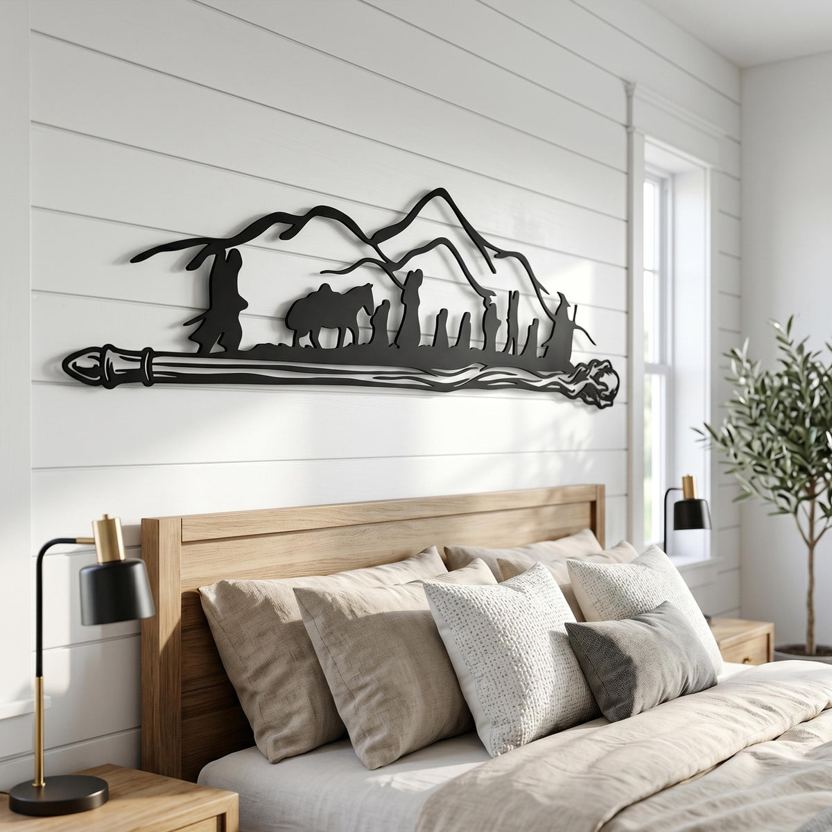 Adventurers Mountain Metal Wall Art bedroom interior styling