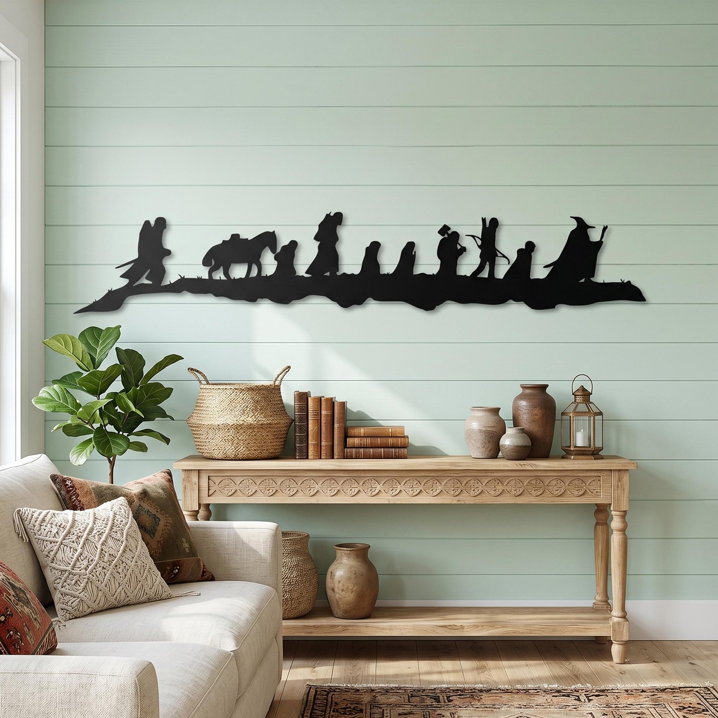 Fellowship Silhouette Decor – laser-cut steel wall decor