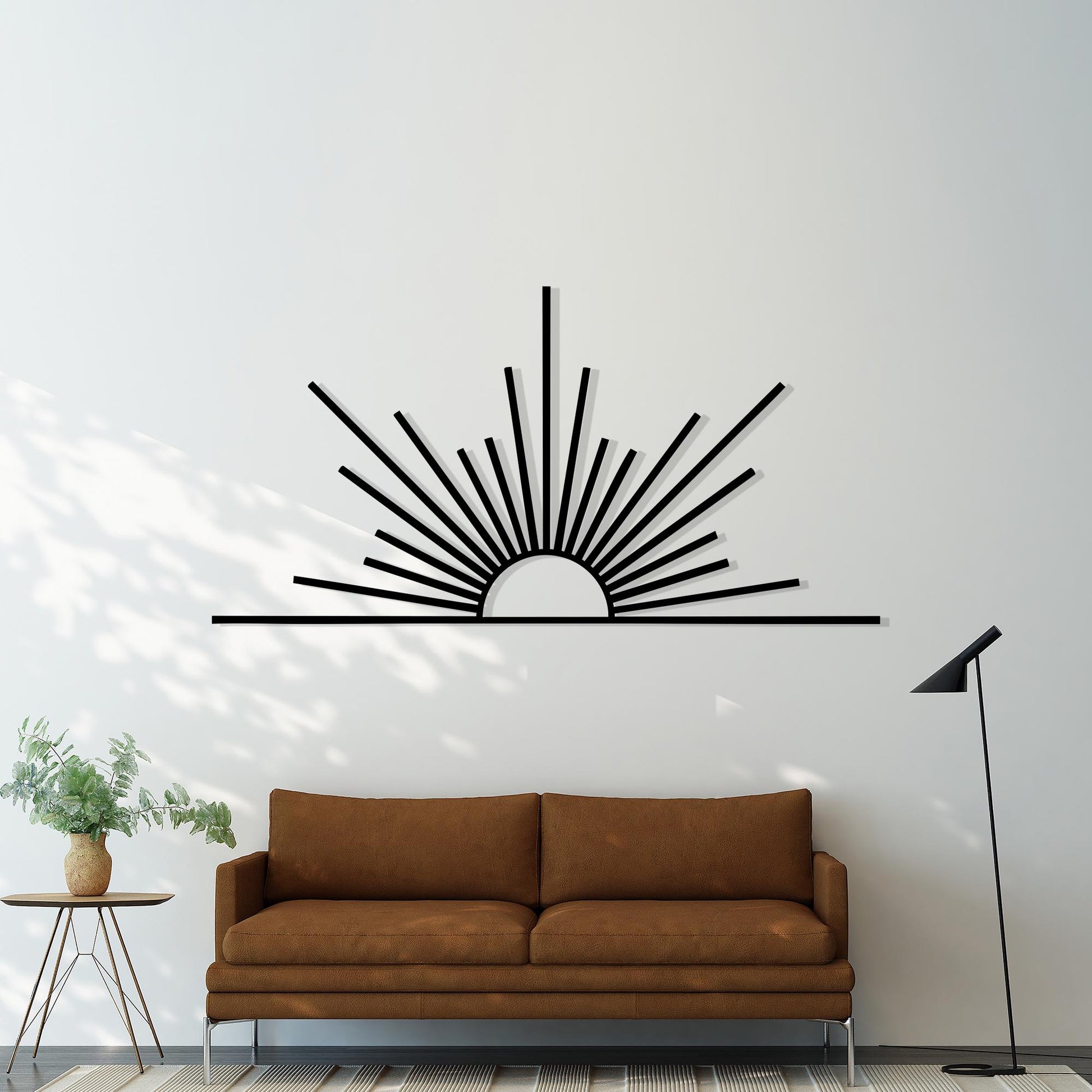 Metal Sun Wall Art, Sunrise Boho Decor For Living Room, Housewarming Gift | Wallsignature