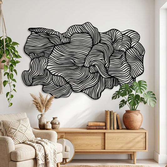 Abstract Metal Wall Art – laser-cut steel wall art