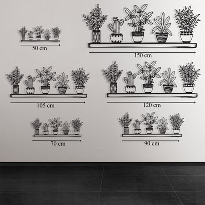 Metal Plant Wall Art styled above a sofa