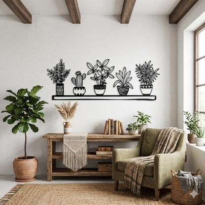 Metal Plant Wall Art colour options for the metal panel