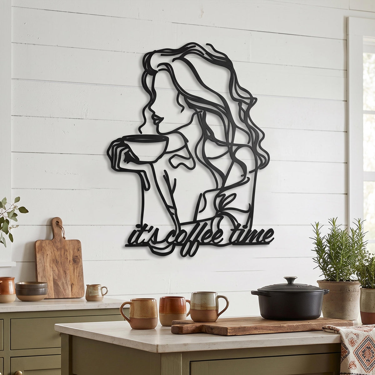 Metal Wall Art shown on a living room wall