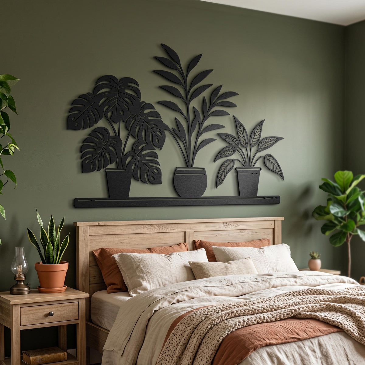 Metal Wall Art bedroom interior styling