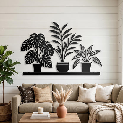 Metal Wall Art hanging hardware and mounting detail