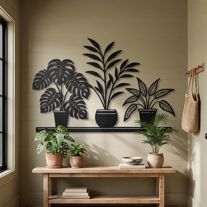 Metal Wall Art shown on a living room wall