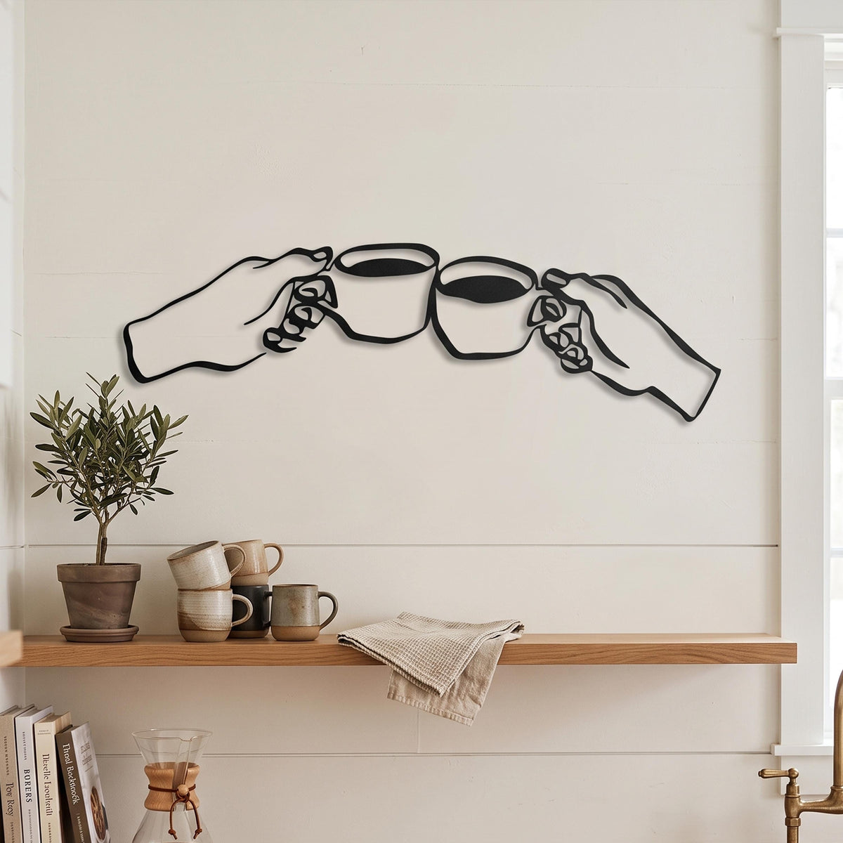 Coffee Cheers Metal Wall Art bedroom interior styling
