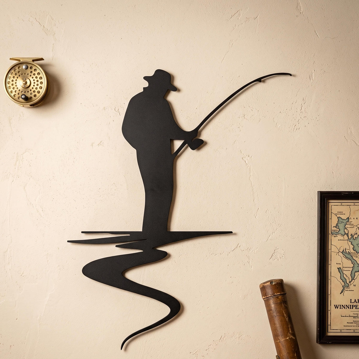 Fisherman Metal Wall Art colour options for the metal panel